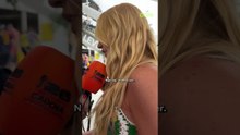 Virginia se atrapalha em entrada vip em Miami e diz esperar gol de Vini Jr.  #shorts