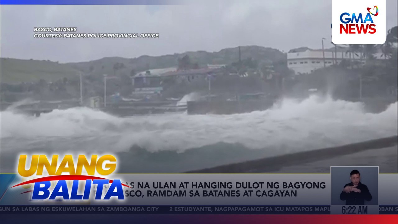 Malakas na ulan at hanging dulot ng Bagyong #FranciscoPH, ramdam sa Batanes at Cagayan | Unang Balita