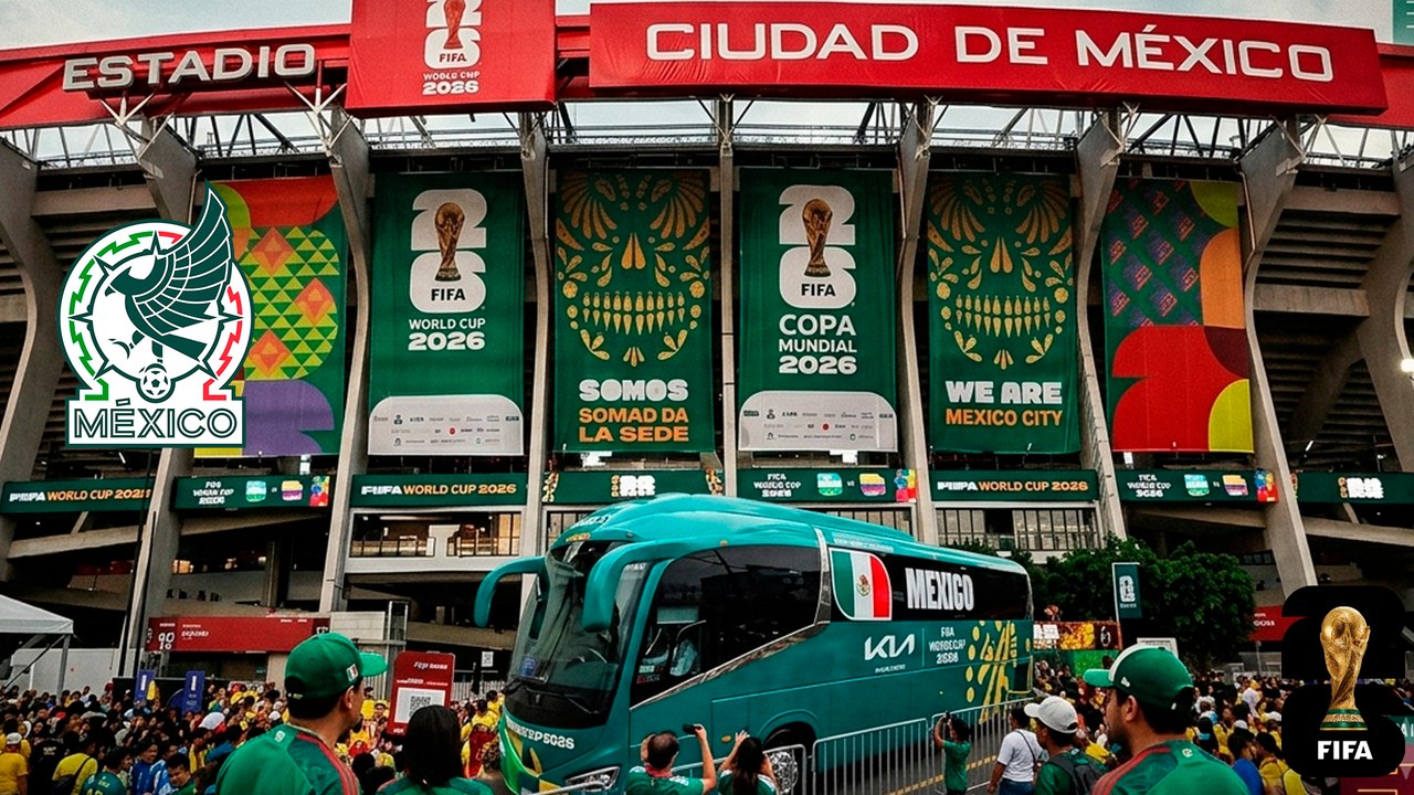 La Selección Mexicana llega al antes Estadio Azteca para enfrentar a Chequia