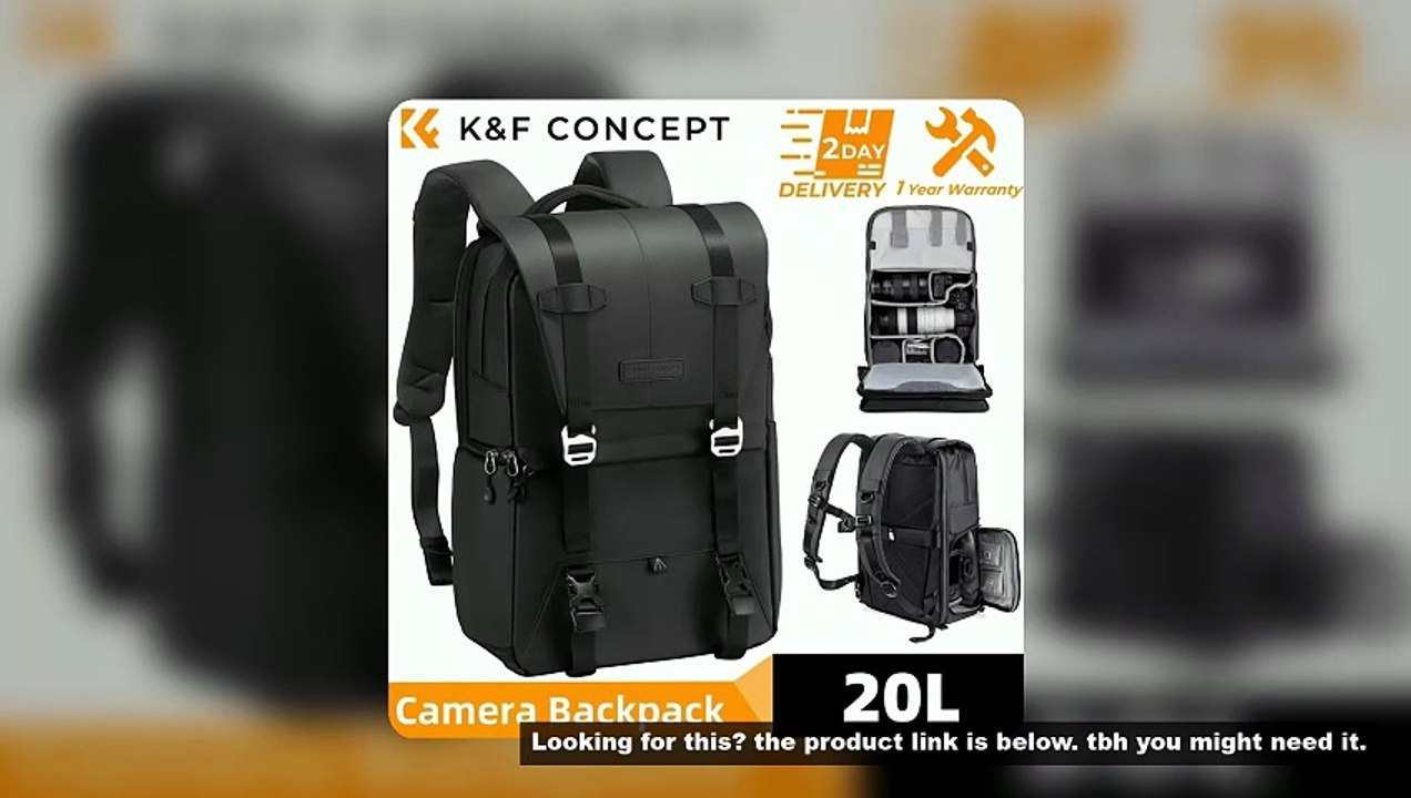 K&F CONCEPT Photography Professional Camera Backpack Outdoor Travel Bag Can Carry tripod  Ergonomic