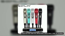 SOMLIMI 500-599MHz UHF SKM9100/SKM9000 Stage Performance Home KTV Professional Dual Wireless Microph