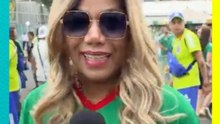 ¡Priscilla llega al Estadio Ciudad de México! Buena vibra previo al partido del Tri