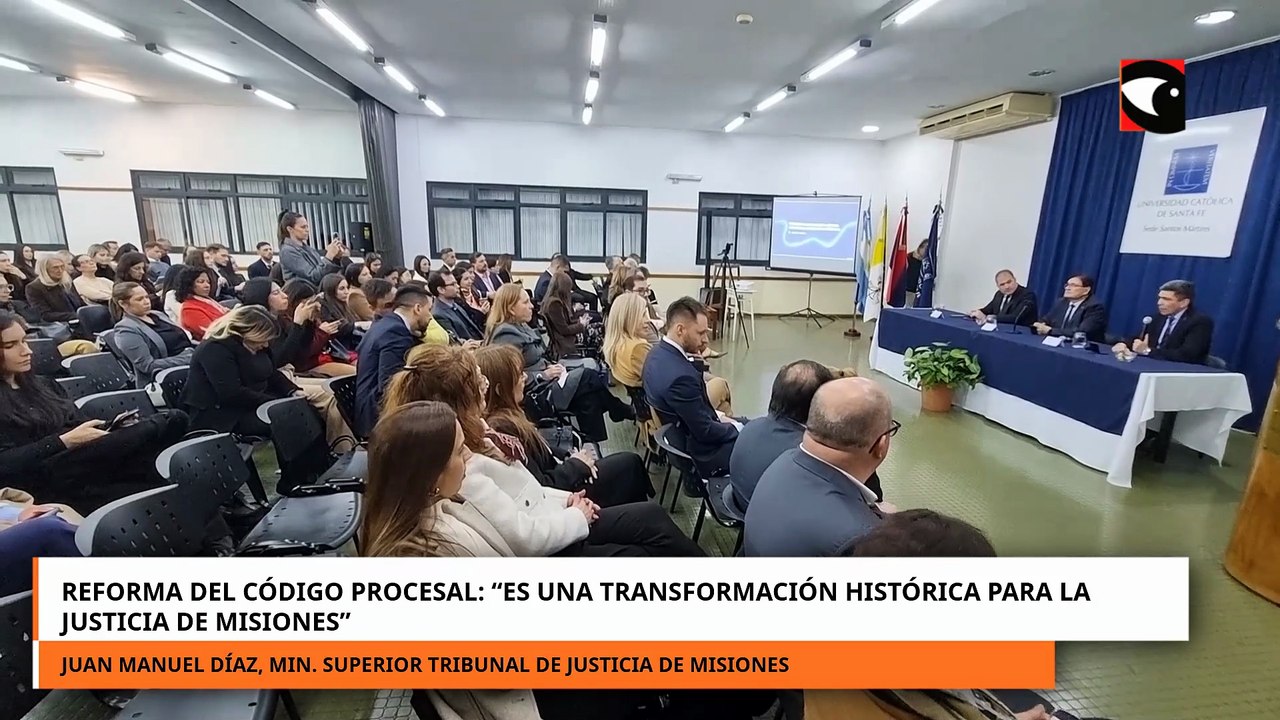 El ministro del STJ Juan Manuel Diaz sobre la reforma del código procesal de Misiones