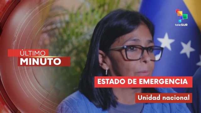 Pdta. (E) de Venezuela Delcy Rodríguez llama a la unidad nacional tras sismos que azotaron el país