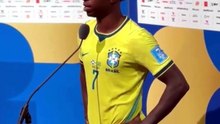 Após dois gols, Vini Jr desabafa sobre críticas na Seleção: "Sabia que meu momento ia chegar"