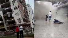Powerful earthquakes strike Venezuela triggering building collapses in Caracas
