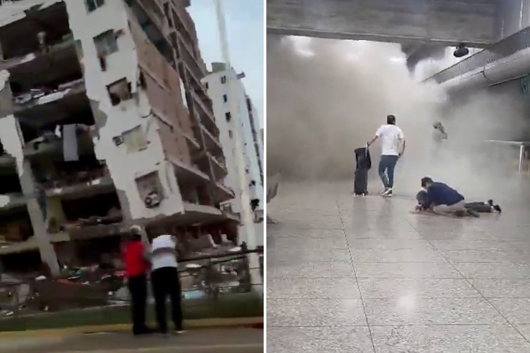 Potentes terremotos golpean Venezuela y provocan el colapso de edificios en Caracas