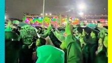 Así celebraron los aficionados el segundo gol de México