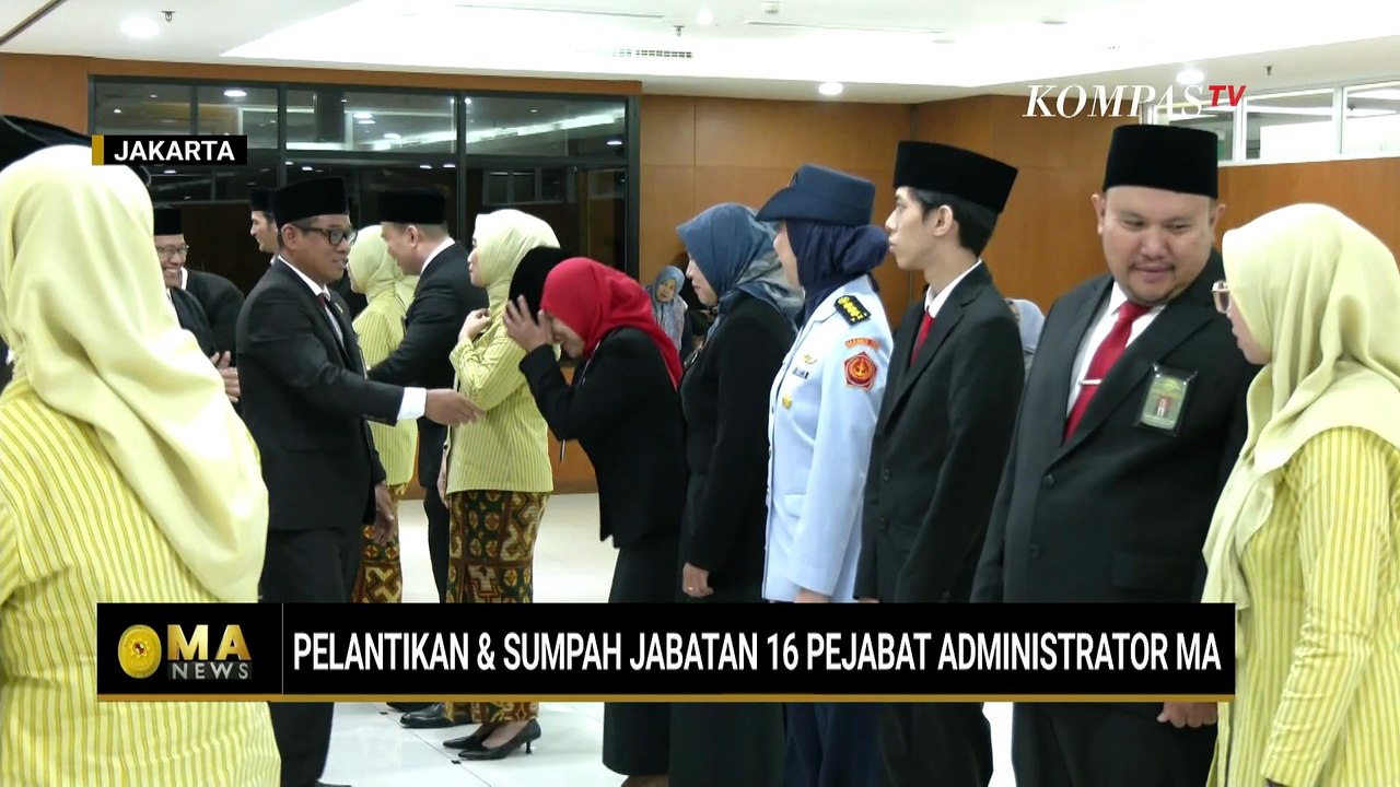Mahkamah Agung Gelar Pelantikan dan Sumpah Jabatan 16 Pejabat Administrator | MA NEWS
