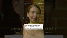 Sobrevivente de terremotos na Venezuela se emociona ao relatar como escapou de prédio #shorts