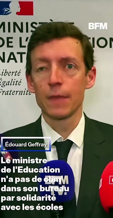 Canicule : Le Ministre de l'Education cible de moqueries après avoir affirmé qu'il n'avait pas de clim dans son bureau "par solidarité avec les classes sans clim : "Je resterai avec mes 38 degrés"