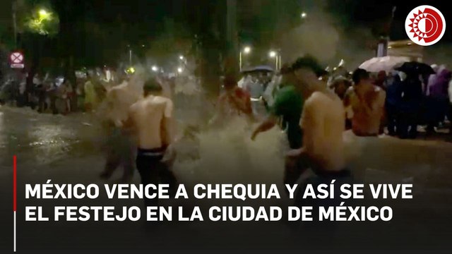 Festejo en CDMX: así celebran el triunfo de México ante Chequia