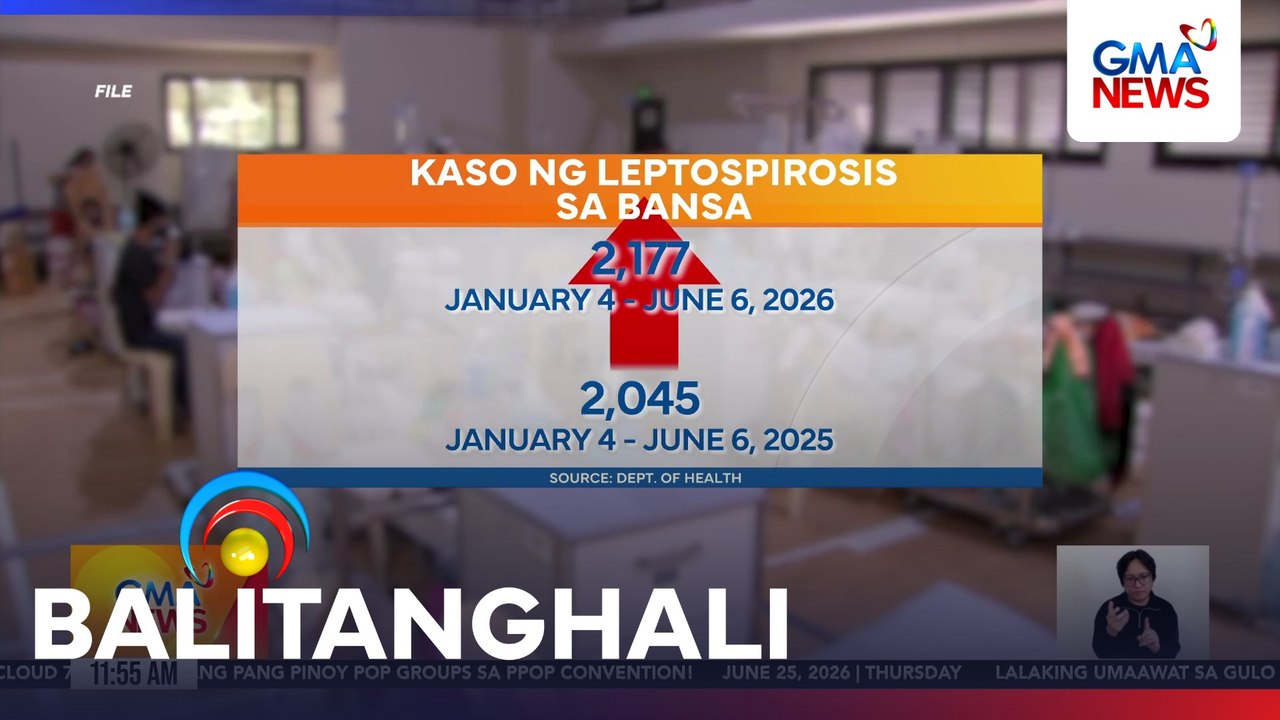DOH - Kaso ng leptospirosis, umakyat sa 2,177 ngayong taon | Balitanghali