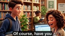 GETTING A LIBRARY CARD 📚 Easy English Conversation