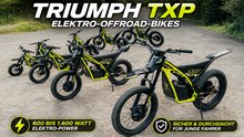 2027 TRIUMPH TXP Reihe: E-Offroad-Bikes für Kids und Jugendliche