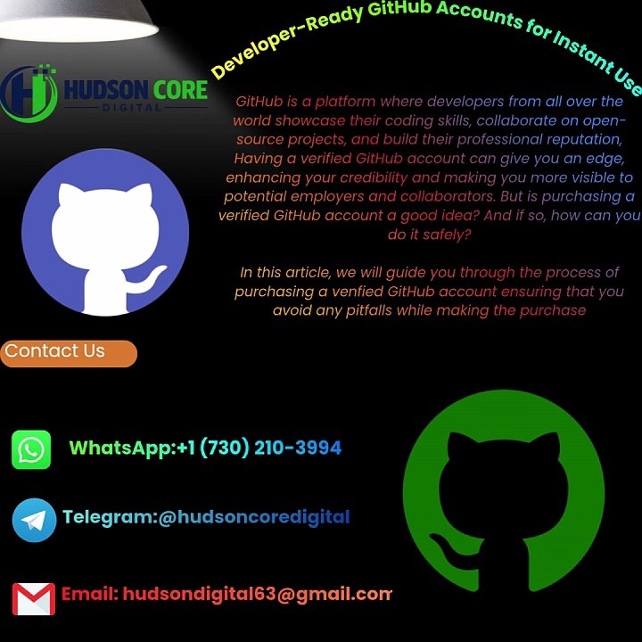 Get High-Quality Aged GitHub Accounts Instantly