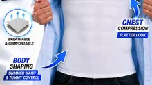 Esteem Apparel Men's Chest Compression Shirt 💪👕 | Instant Slim Fit Shapewear