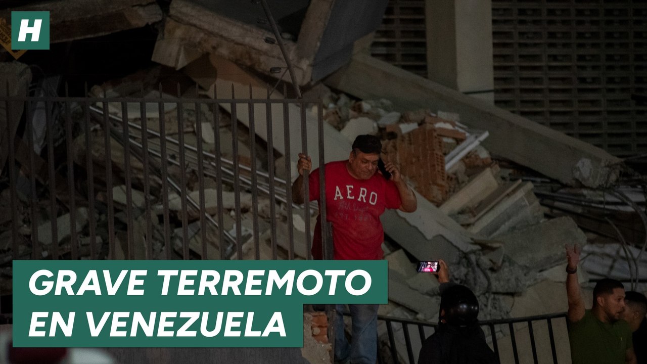 Primeras imágenes del grave terremoto en Venezuela
