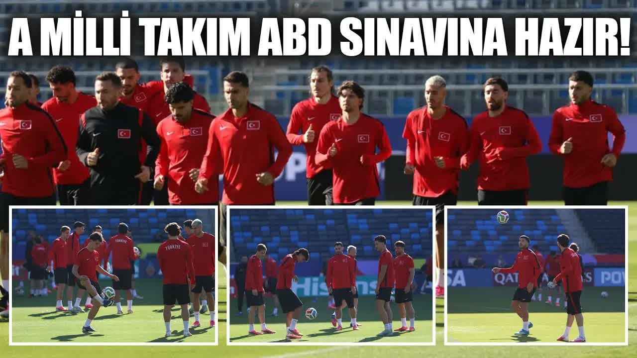 A Milli Futbol Takımı, ABD maçı hazırlıklarını tamamladı