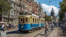 AMSTERDAM 🇳🇱 | Historic Tram Ride Through The Streets Of Amsterdam 4K 60FPS