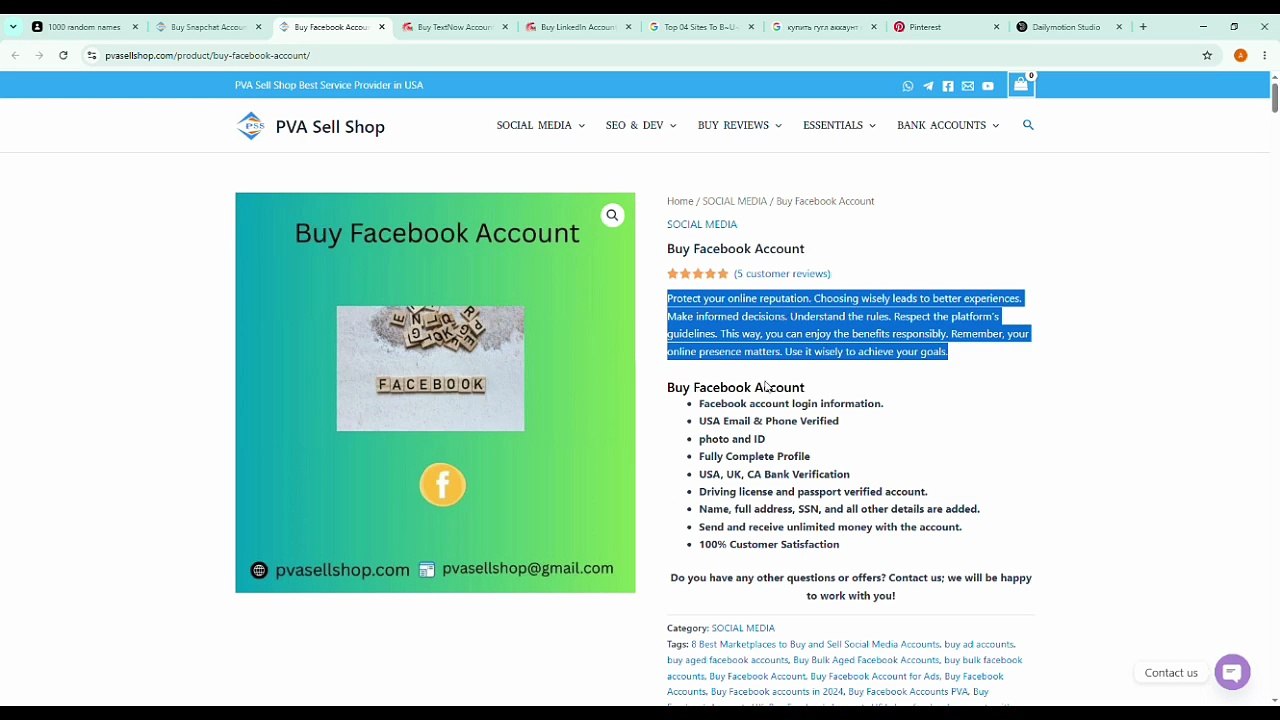 Best Places to Buy New & Old And USA Verified Facebook Accounts in 2026