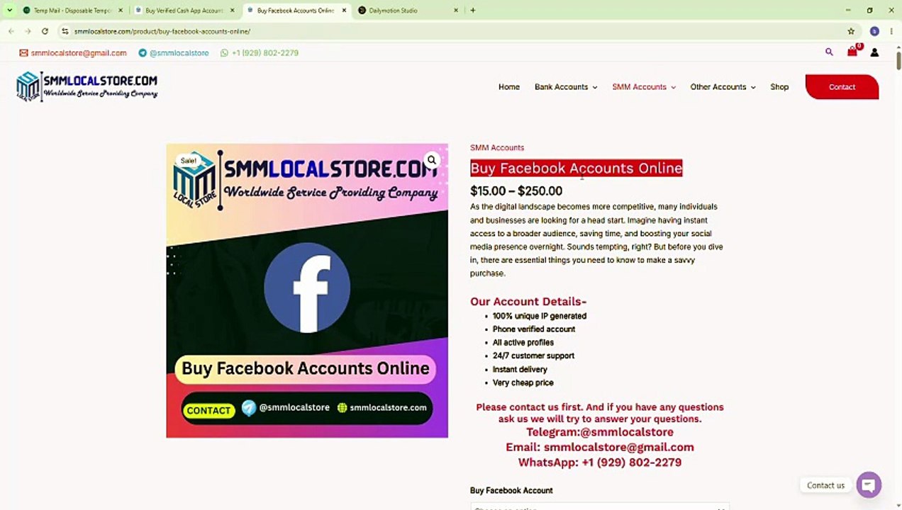 Buying U.S Facebook Accounts Online {Pre-Approved Stores (WFS) in 2026}