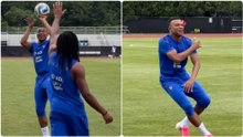 Koundé no puede parar a Mbappé...en baloncesto