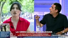 Naranjo para en seco las faltas de respeto y las amenazas de la gritona de Más Madrid, Bergerot: «Es una gilipollez»