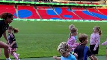 Matildas superstar Mary Fowler makes a surprise visit in Newcastle on June 25, 2026