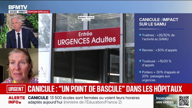 Canicule/mortalité: On est à un point de bascule , alerte Agnès Ricard-Hibon, présidente de la Société française de médecine d'urgence