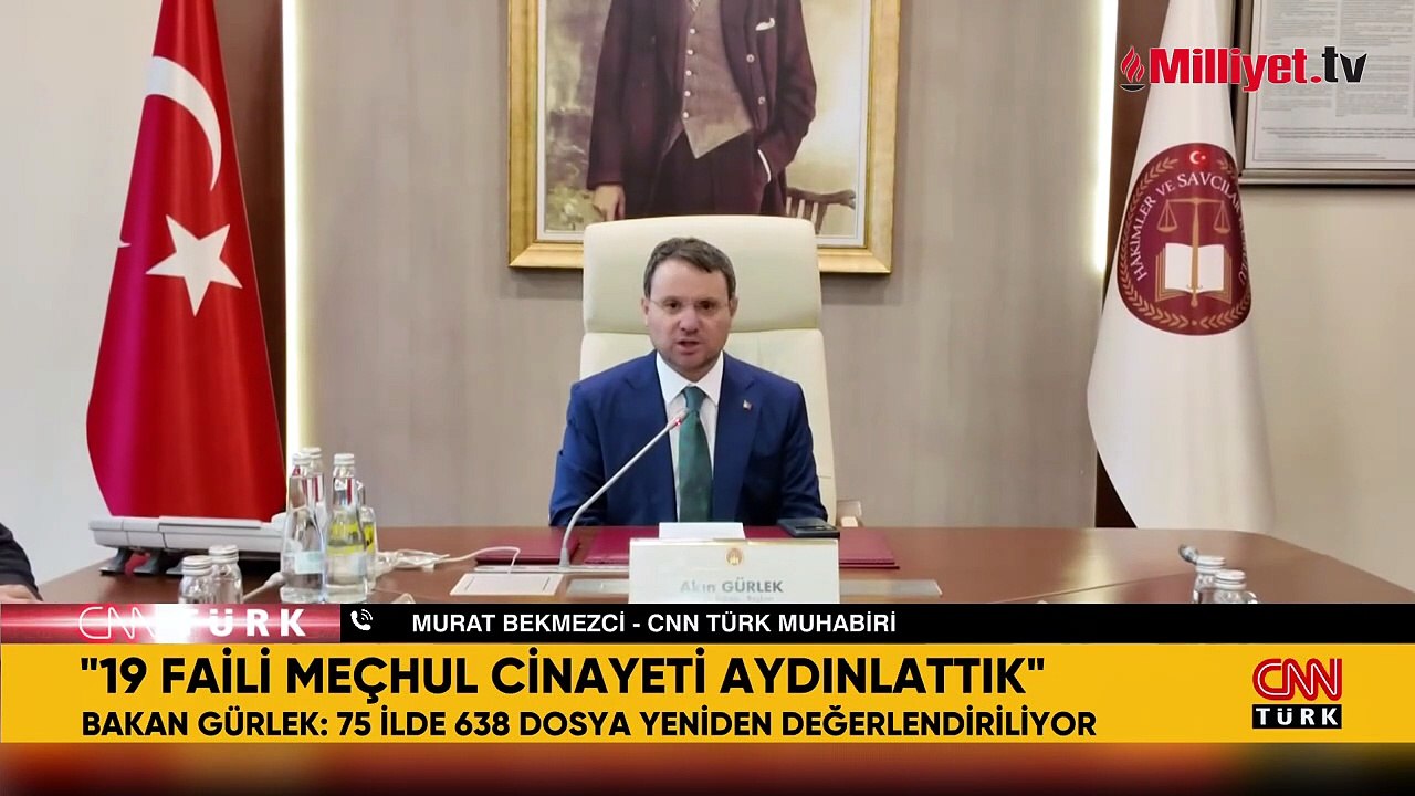 Bakan Gürlek: 19 faili meçhul cinayet aydınlatıldı, 638 dosya yeniden açıldı