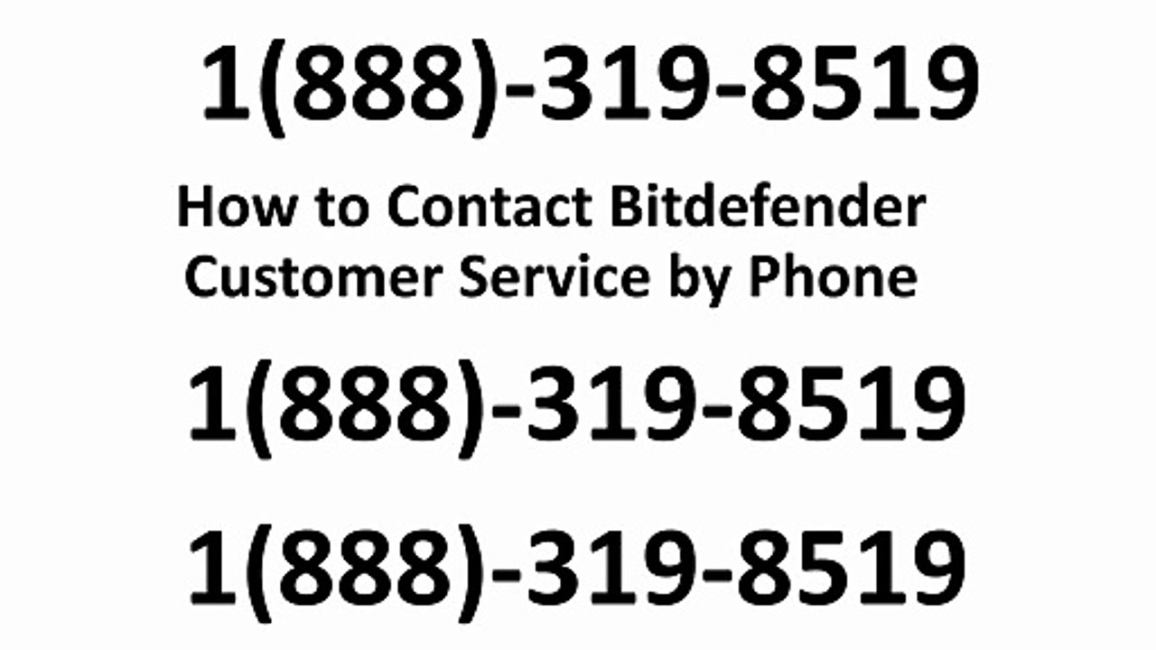 How to Contact Bitdefender Customer Service by Phone