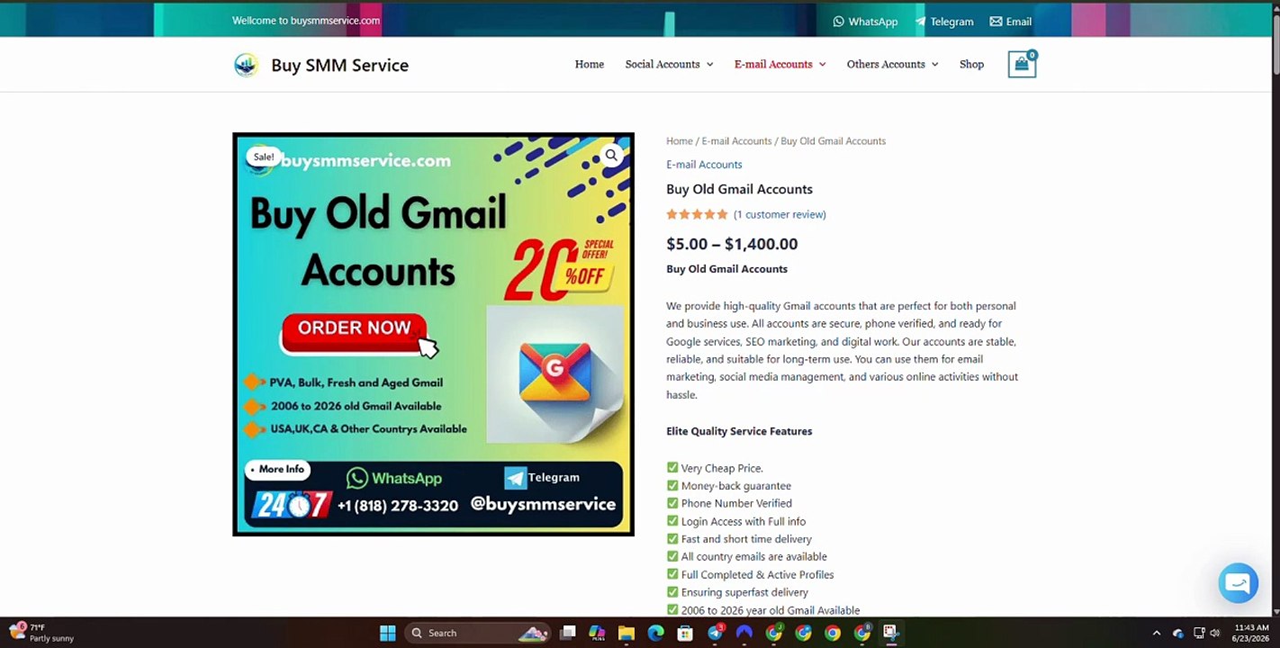 Buy Aged Gmail Accounts – Phone Verified & Ready to Use