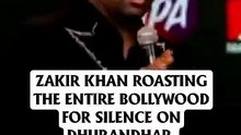 Zakir Khan roasting the entire Bollywood for sukience on Dhurandhar