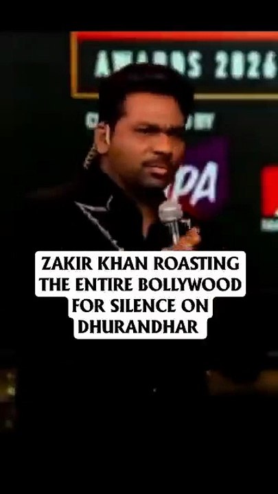Zakir Khan roasting the entire Bollywood for sukience on Dhurandhar