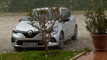 Hailstones Pound The Ground In A Sudden Burst In Msila