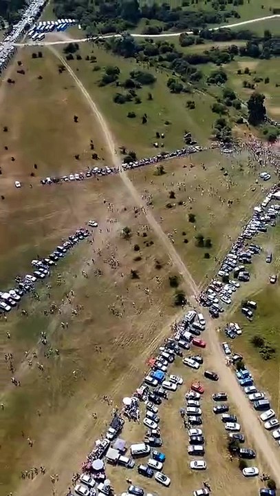 Valonsadero, a vista de pájaro en el día grande