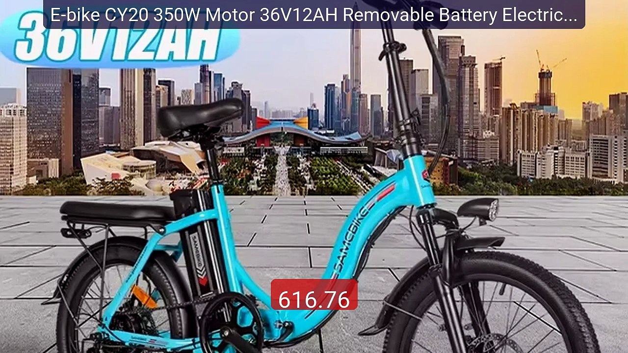 E-bike CY20 350W Motor 36V12AH Removable Battery Electric Bike... -- Best Buy 2026 | Great Quality!
