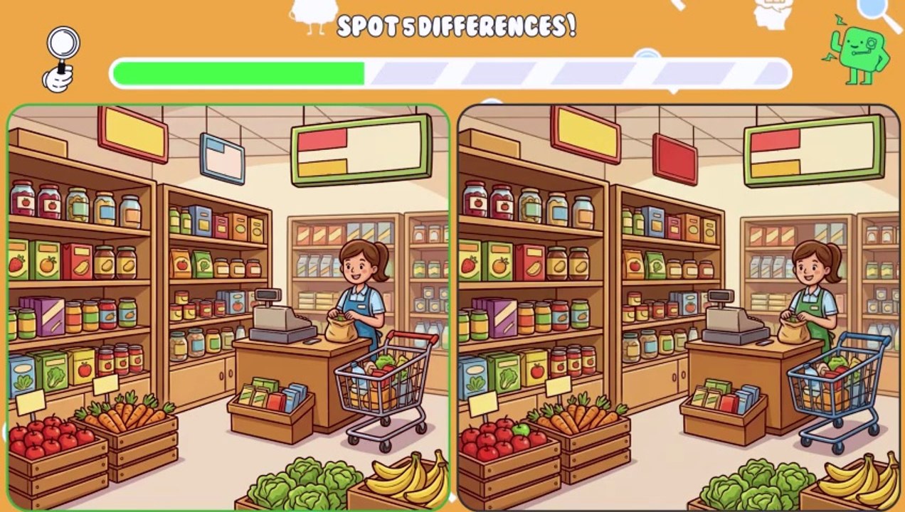 🧠🧩 Find the 5 Differences | Most People Miss These! (A Bit Tricky)