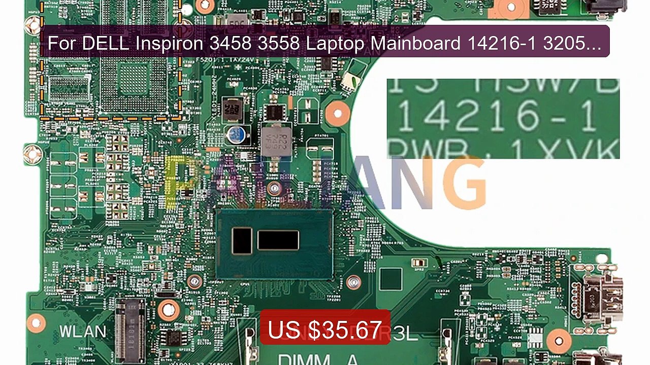 For DELL Inspiron 3458 3558 Laptop Mainboard 14216-1 3205U I3... -- Amazing Value 2026 | Must Have!