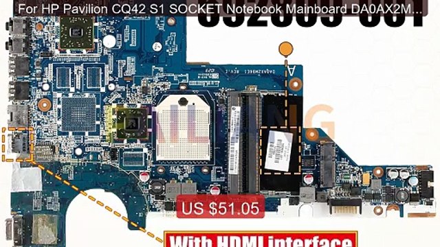 For HP Pavilion CQ42 S1 SOCKET Notebook Mainboard DA0AX2MB6E1... Amazing Value 2026 | Must Have!