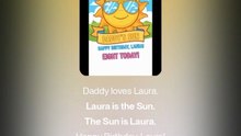 🎵 Daddy's Sun – Happy Birthday, Laura! Eight Today!