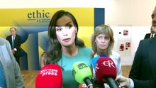 La Reina Letizia deslumbra con su vestido lápiz verde agua