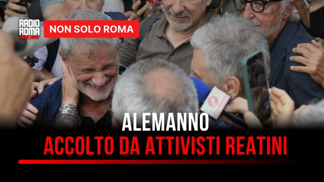 Alemanno lascia Rebibbia e viene accolto da un gruppo di militanti reatini, l'ex sindaco: Esco da innocente