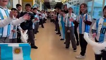 Messi reaccionó al saludo de cumpleañós de los chicos del colegio Santo Tomás de Aquino de Villanueva