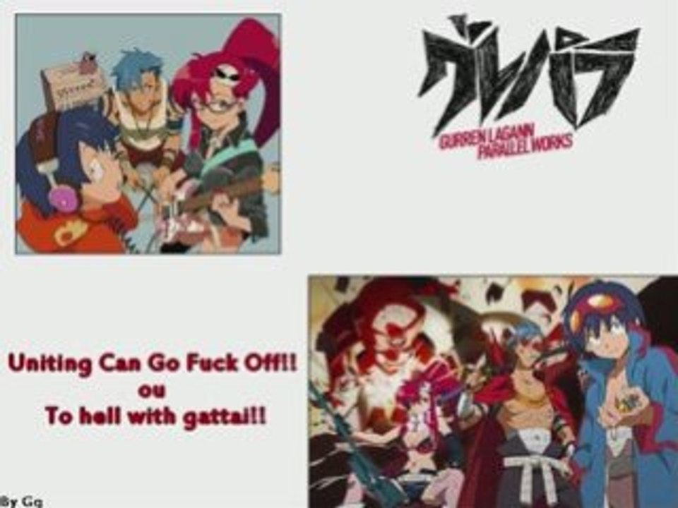 Uniting Can Go Fuck Off!! Clip1 Gurren Lagann Parallel Works