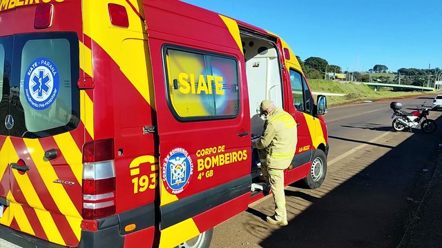 Mãe e filha fica feridas em acidente na marginal da PRc-467, em Cascavel