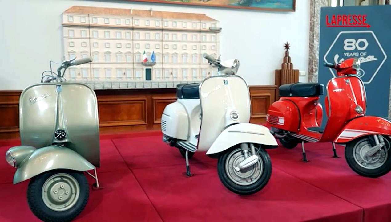 La Vespa compie 80 anni, Meloni riceve i vertici Piaggio