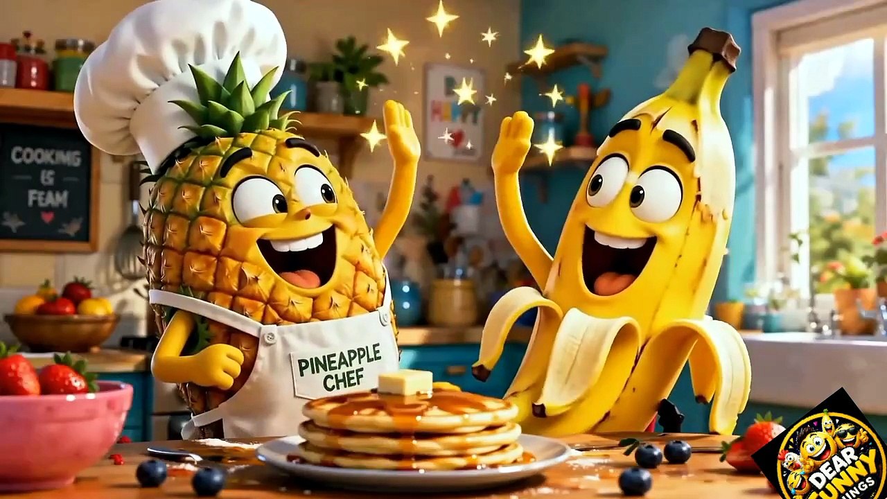 Pineapple Chef Cooking Breakfast 😂