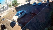 Veja como ocorreu acidente que terminou com motociclista com fratura no pé